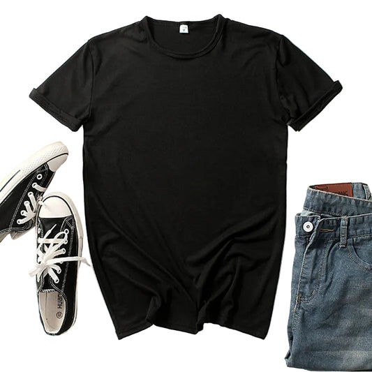 Loose Fit Round Neck Short Sleeve T-Shirt