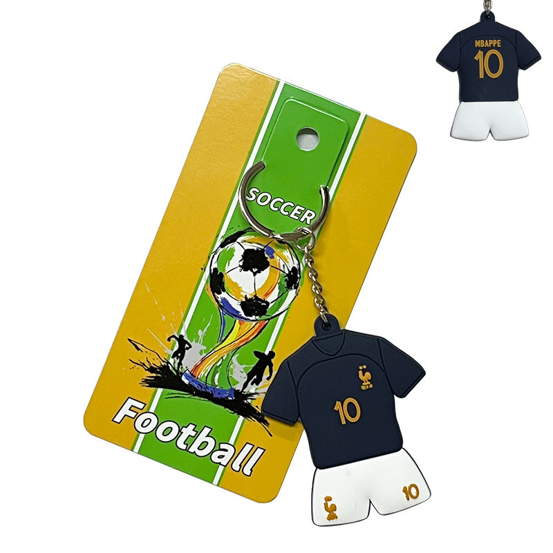 Football Team Emblem PVC Keychain
