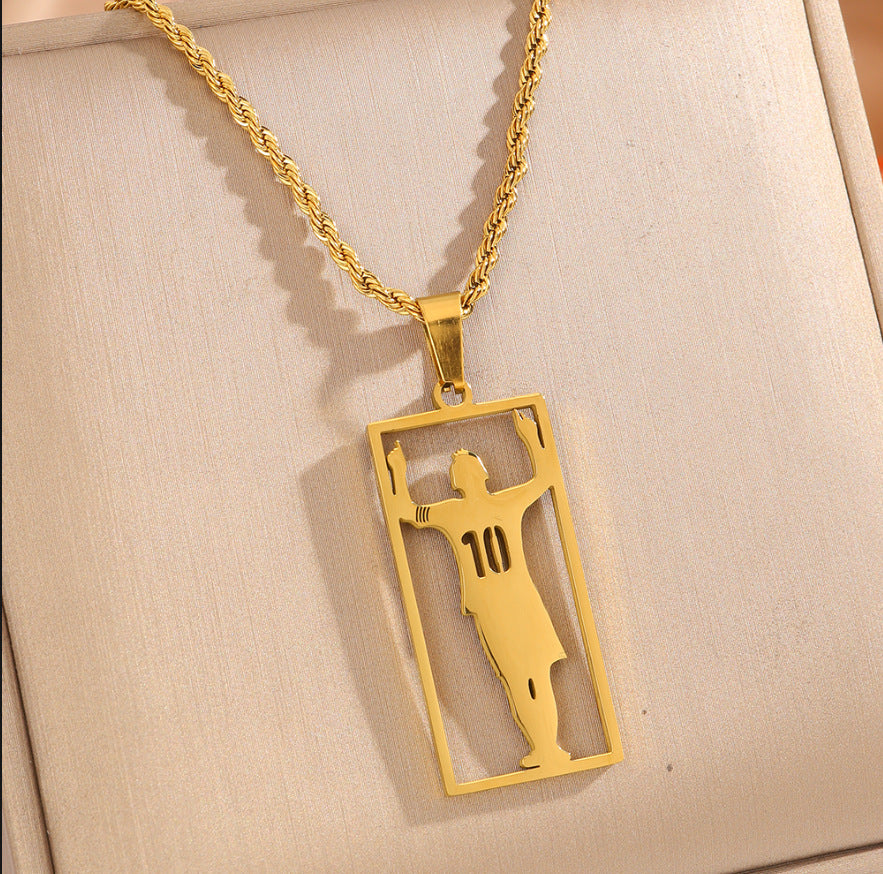 Stainless Steel Messi Necklace
