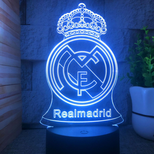 3D Football Club LED Night Light