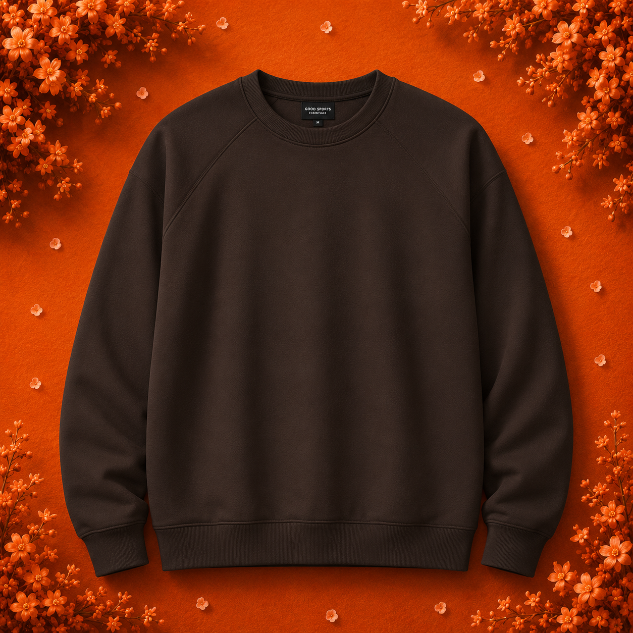 Men's round-neck sports hoodie