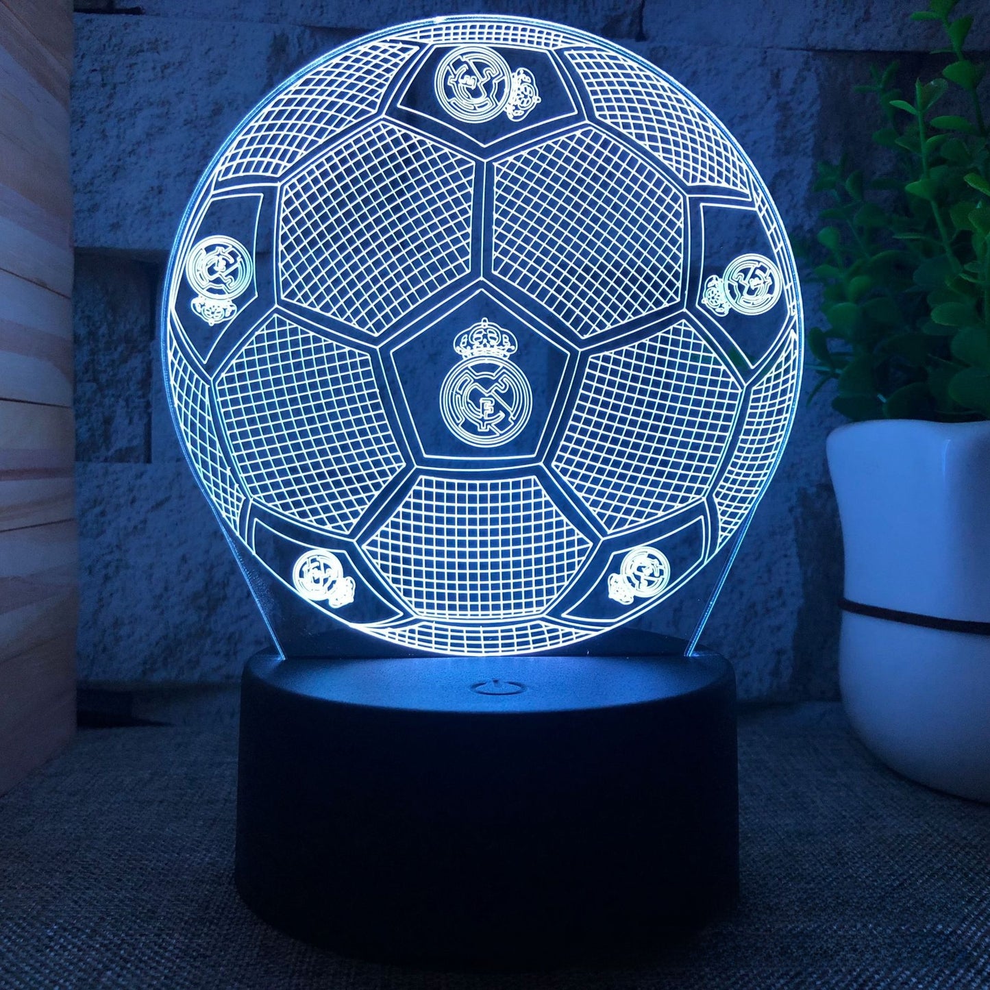 3D Football Club LED Night Light