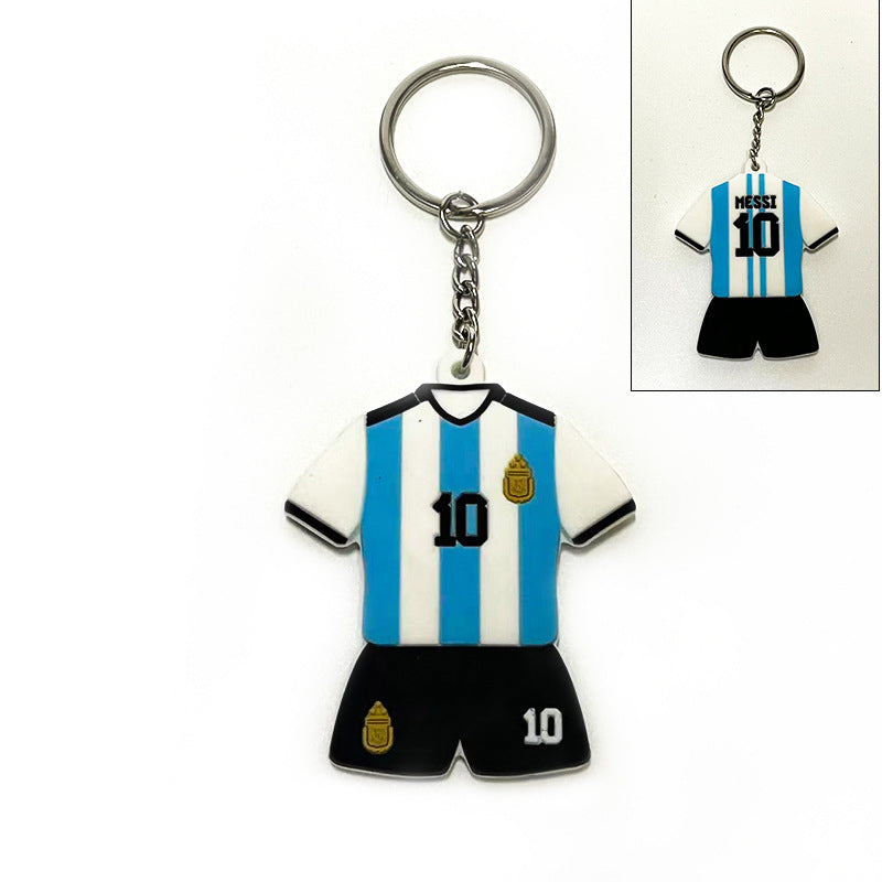 Football Team Emblem PVC Keychain