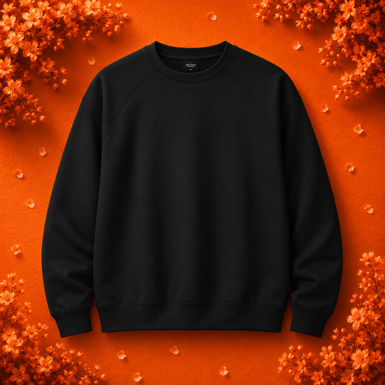 Men's round-neck sports hoodie