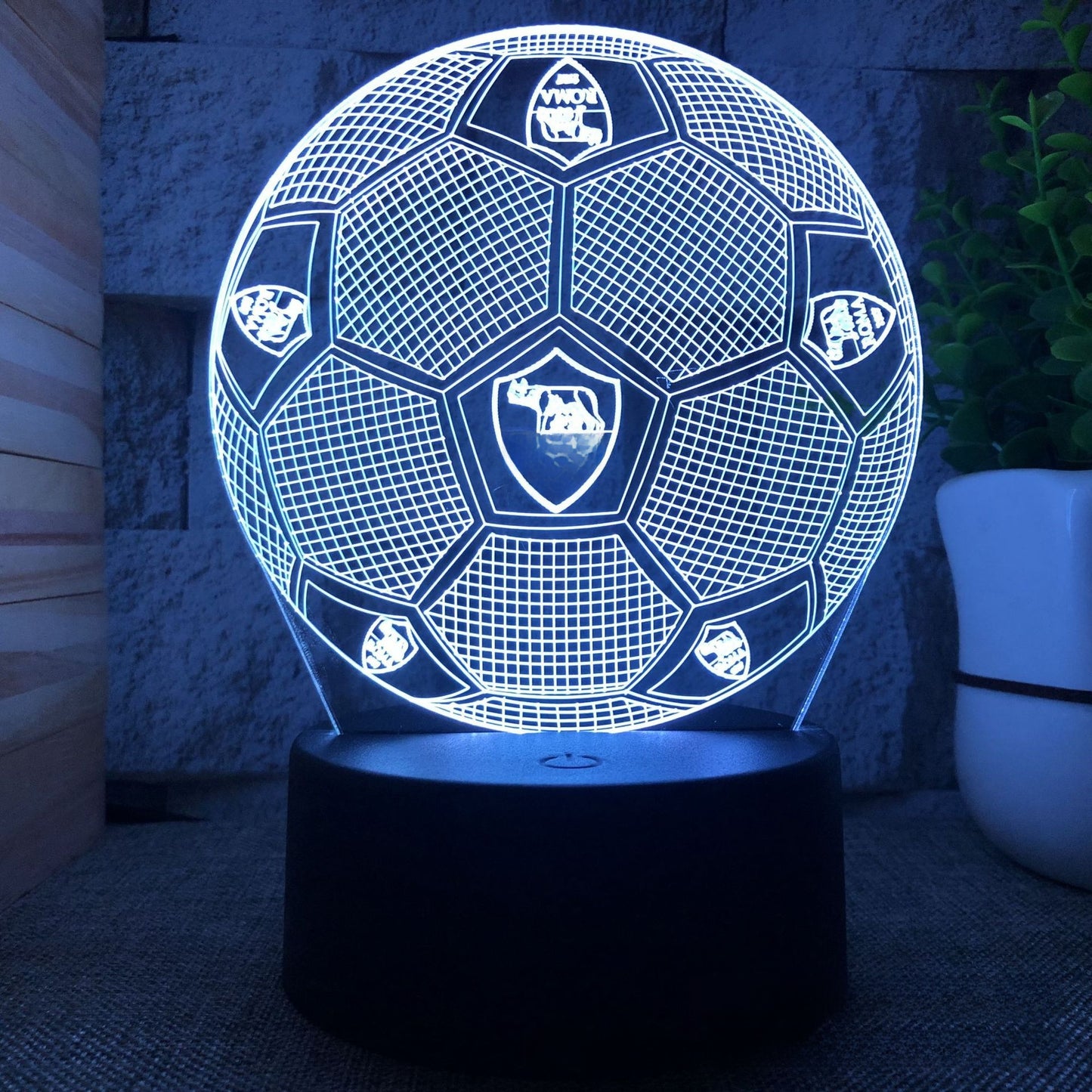 3D Football Club LED Night Light