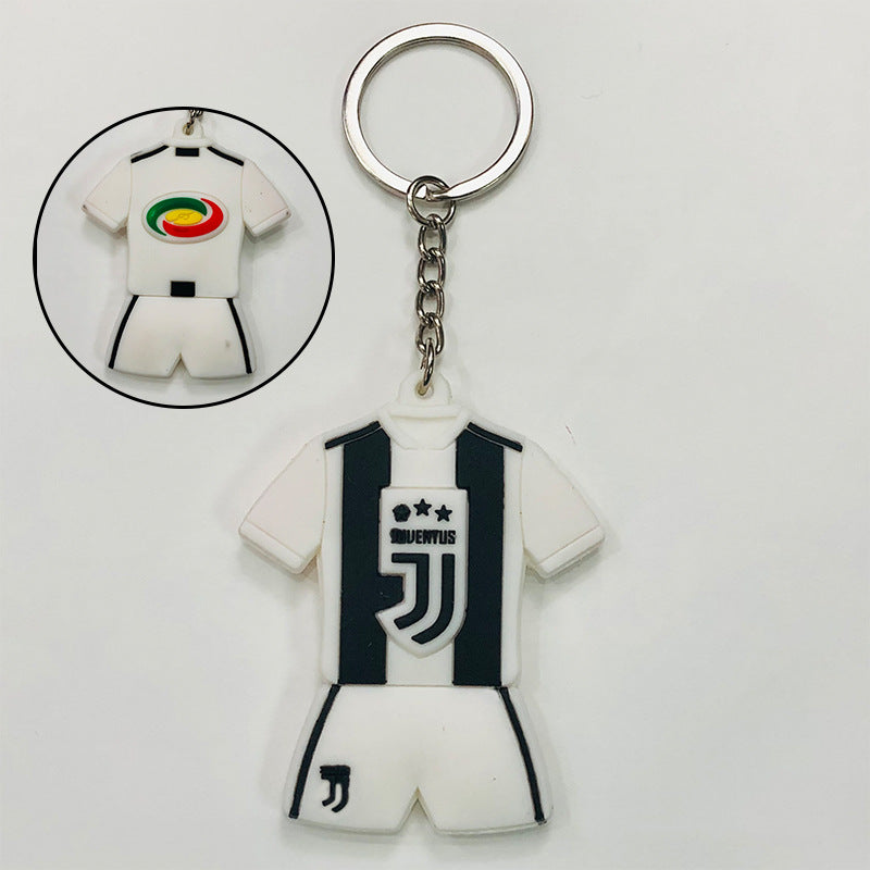 Football Team Emblem PVC Keychain