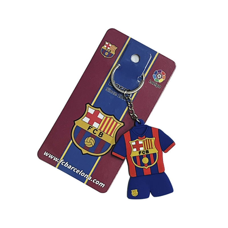 Football Team Emblem PVC Keychain