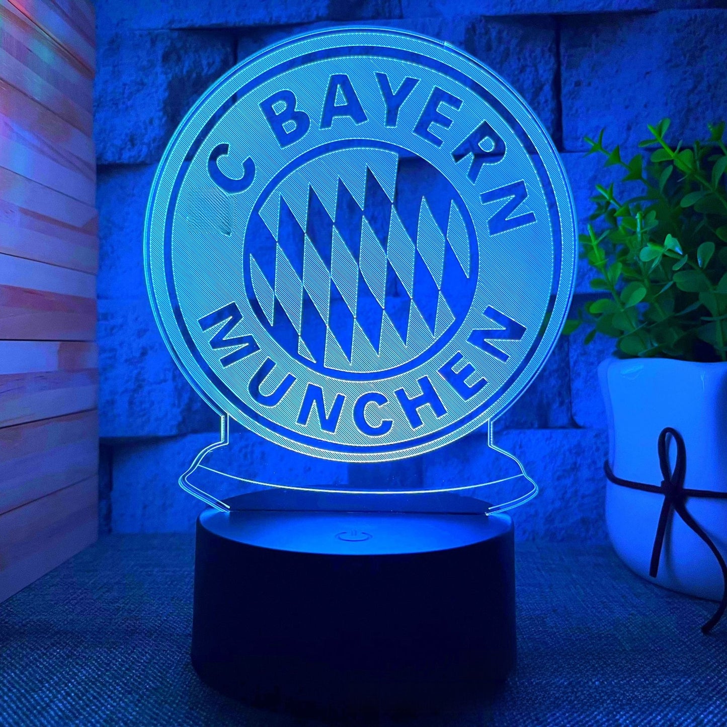 3D Football Club LED Night Light