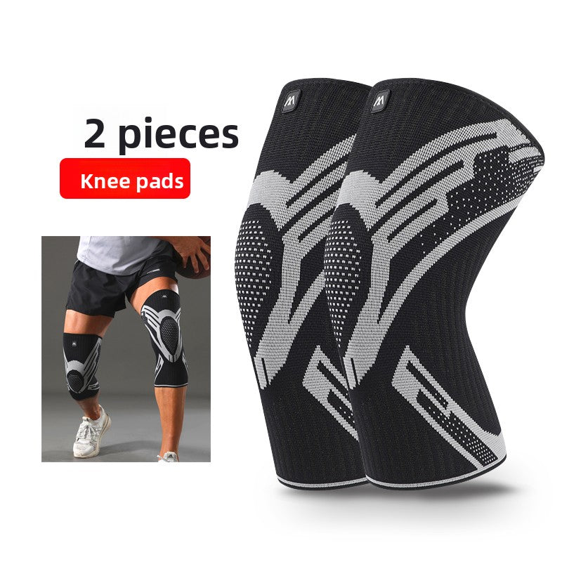 Professional Sports Knee Pads with Silicone Padding and Support