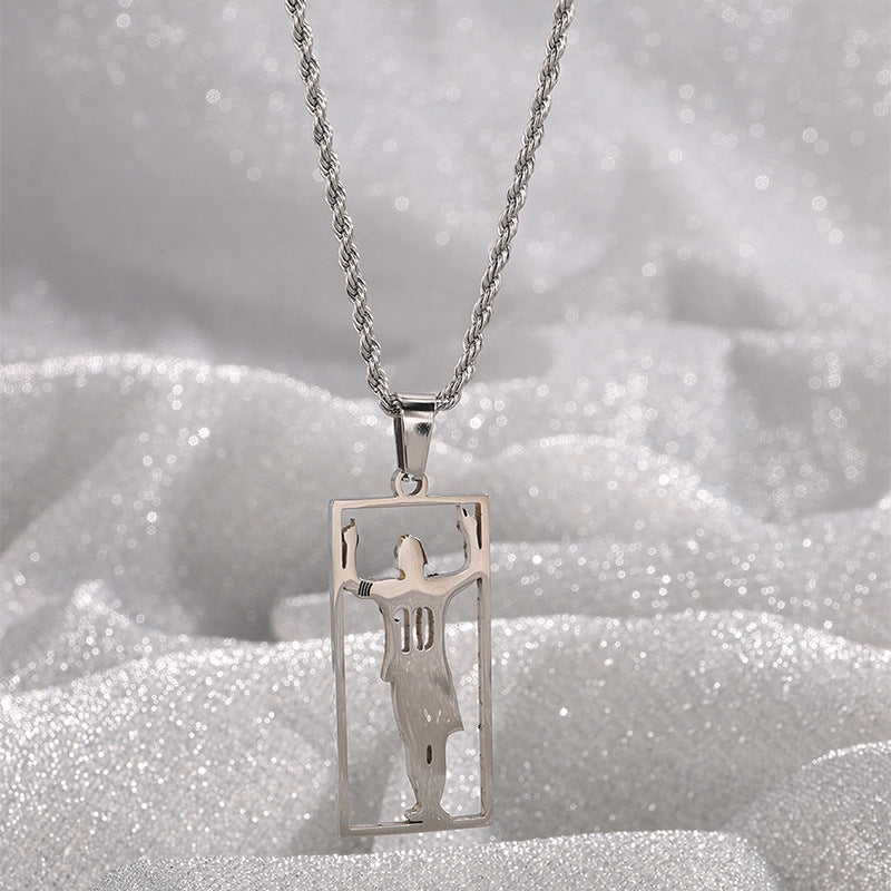 Stainless Steel Messi Necklace