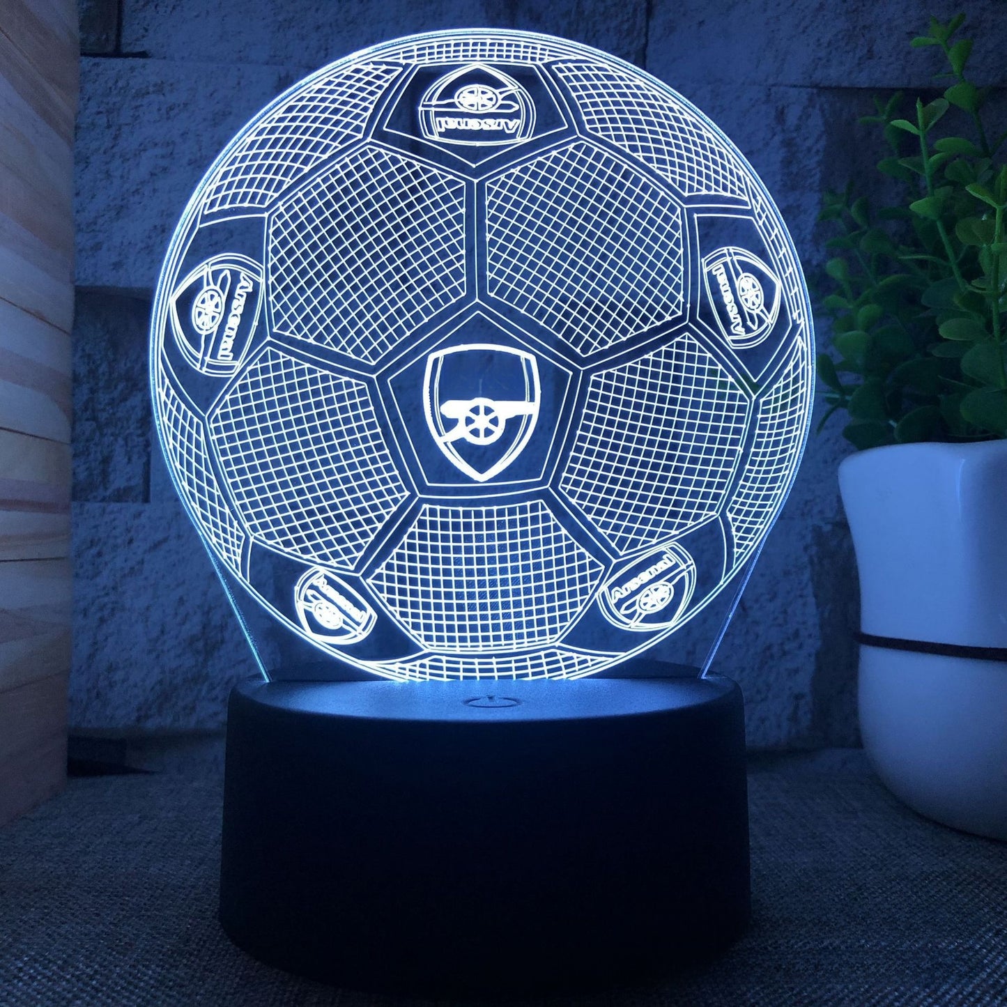 3D Football Club LED Night Light