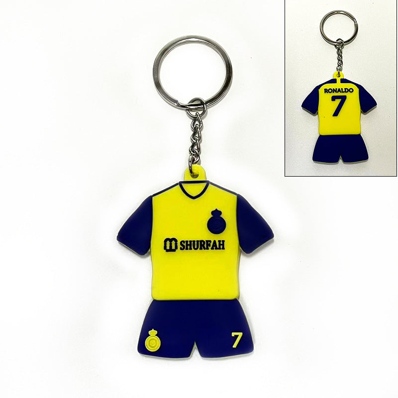Football Team Emblem PVC Keychain