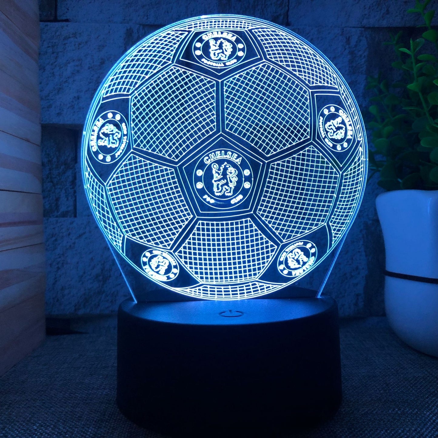 3D Football Club LED Night Light