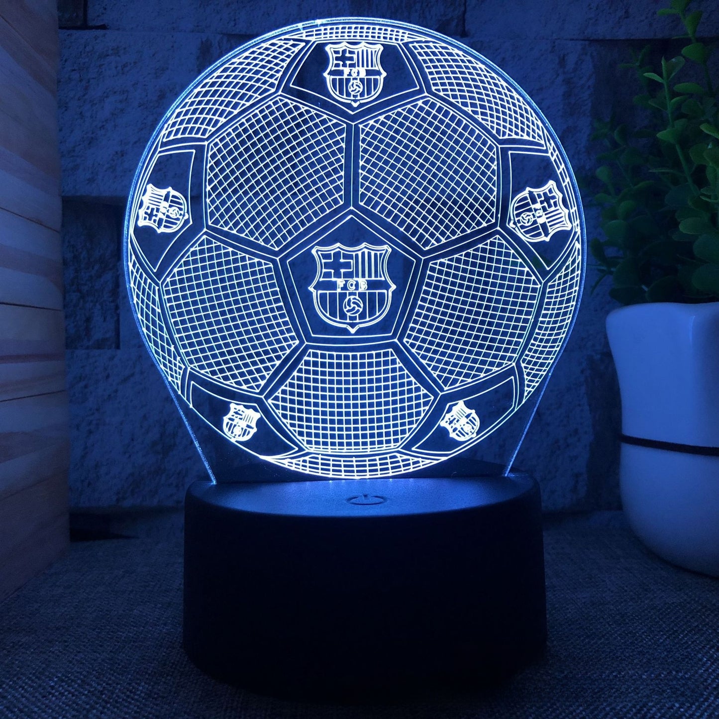 3D Football Club LED Night Light