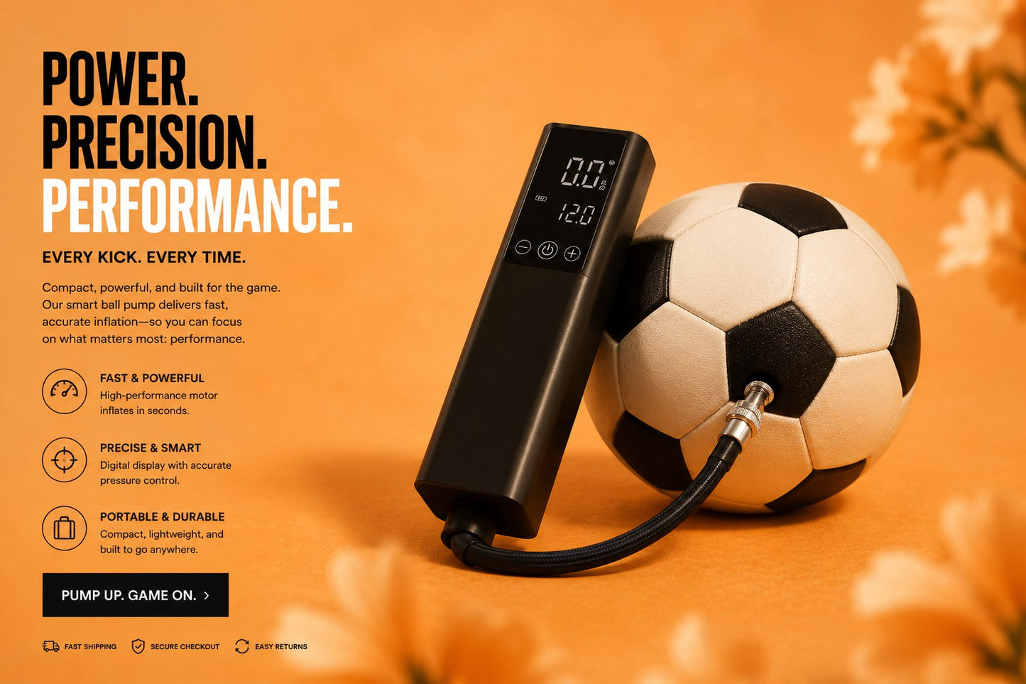 Portable Wireless Electric Air Pump with Digital Display