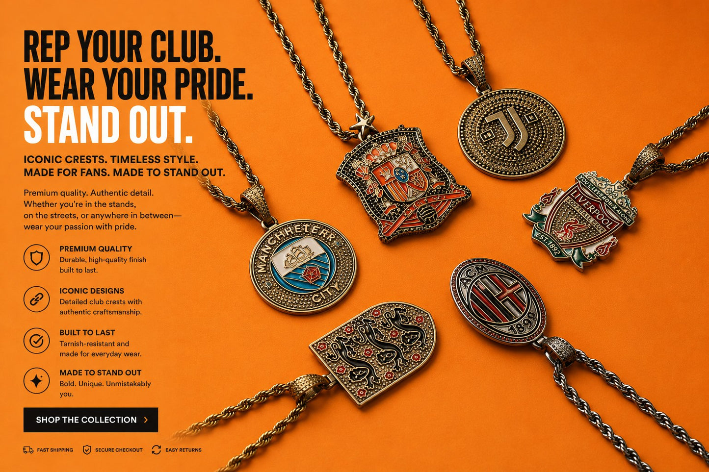 Football Clubs Necklace