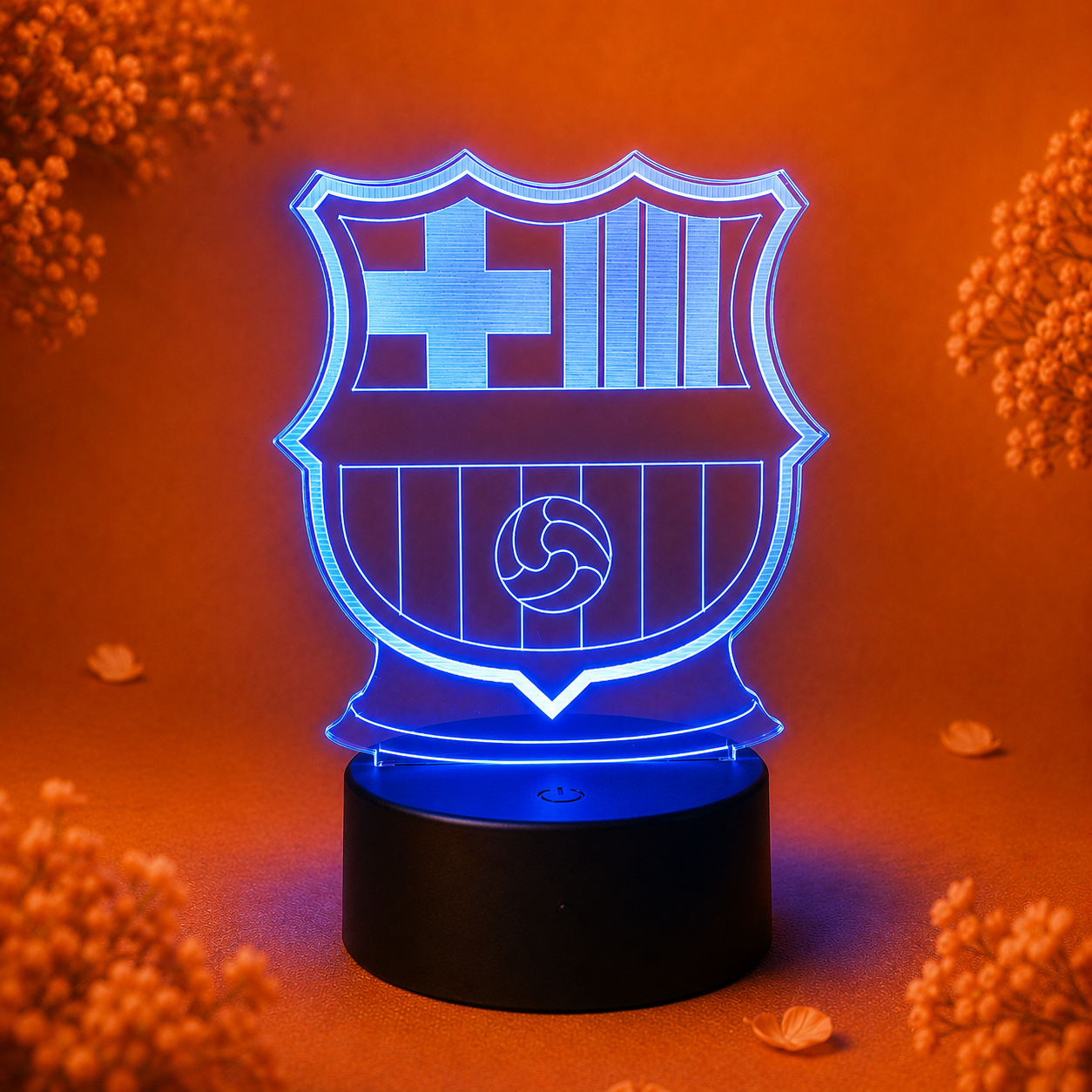 3D Football Club LED Night Light