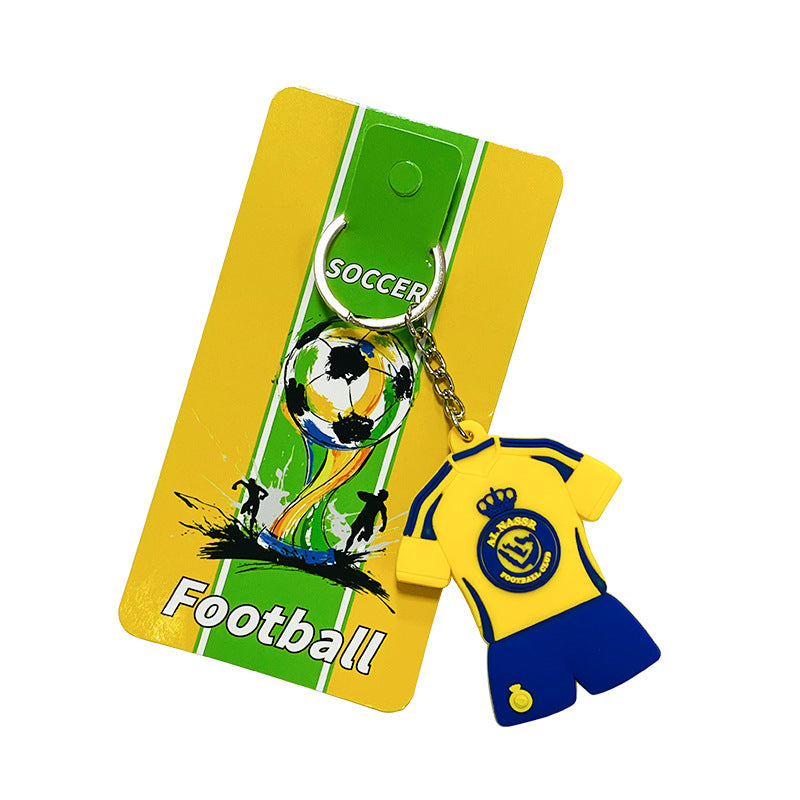 Football Team Emblem PVC Keychain