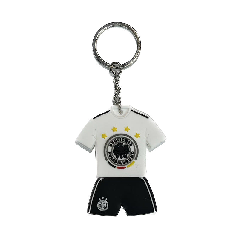 Football Team Emblem PVC Keychain