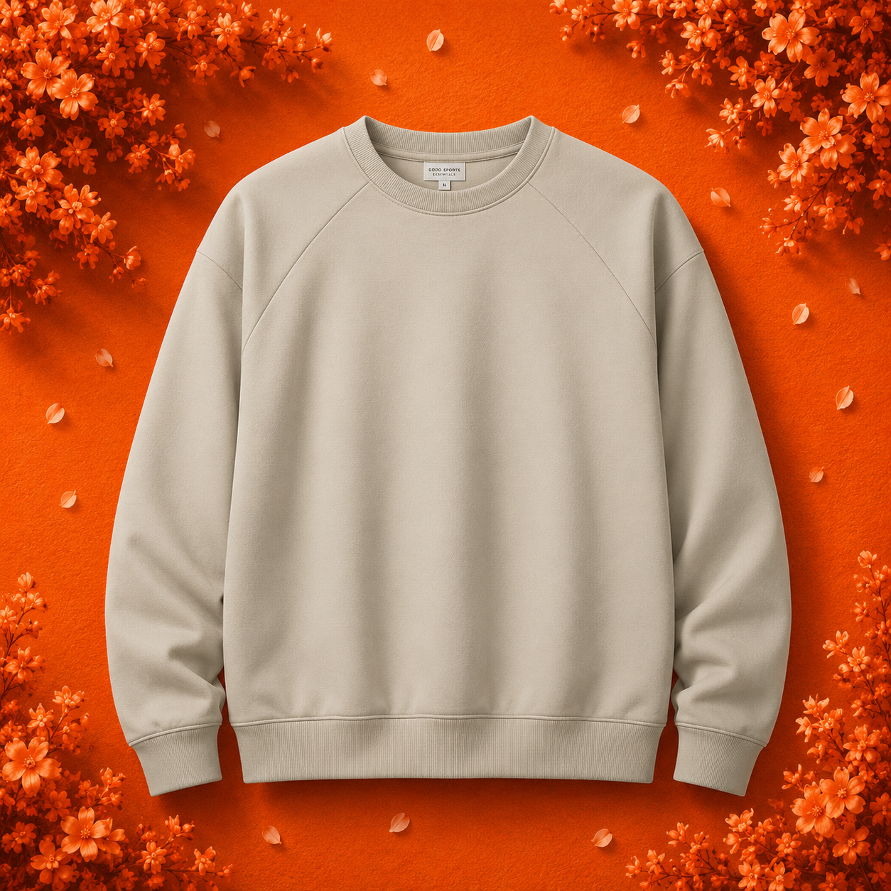 Men's round-neck sports hoodie