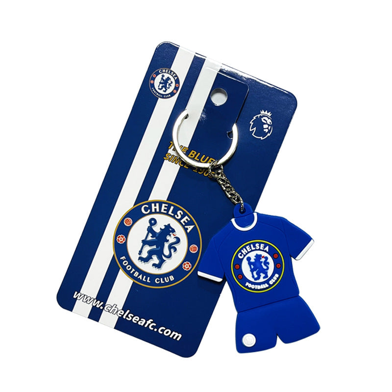 Football Team Emblem PVC Keychain