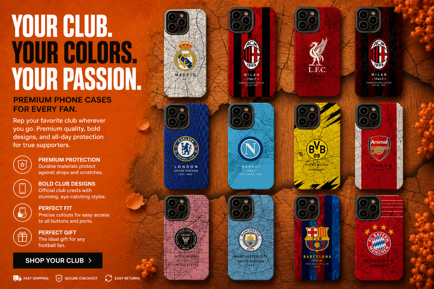 Football phone case