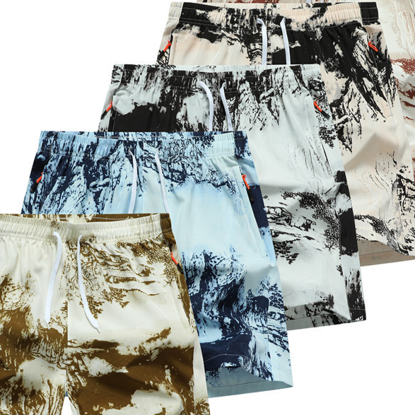 Mens Quick-Dry Sports Shorts Casual Athletic Pants